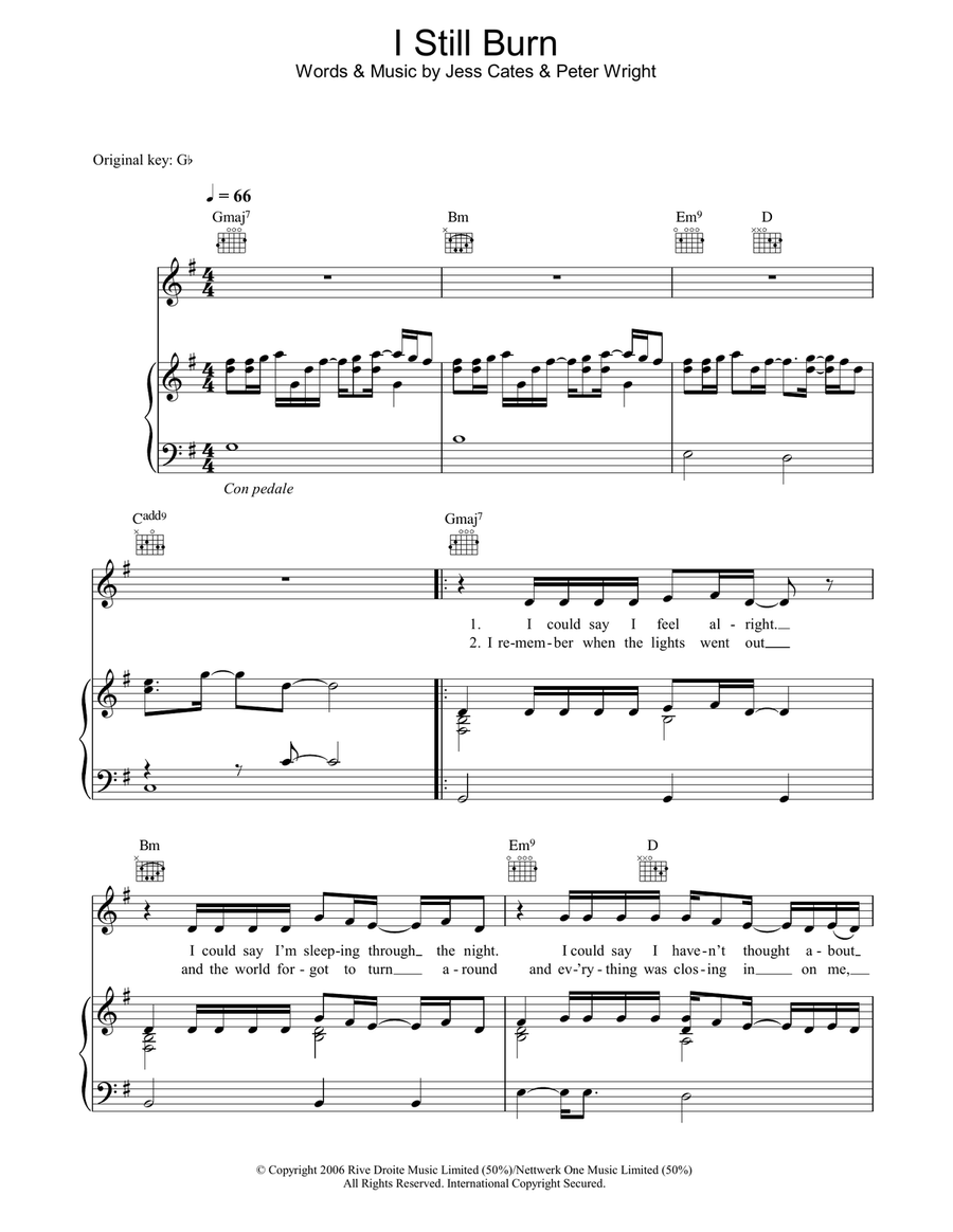 I Still Burn Acoustic Guitar scores gallery preview page 1