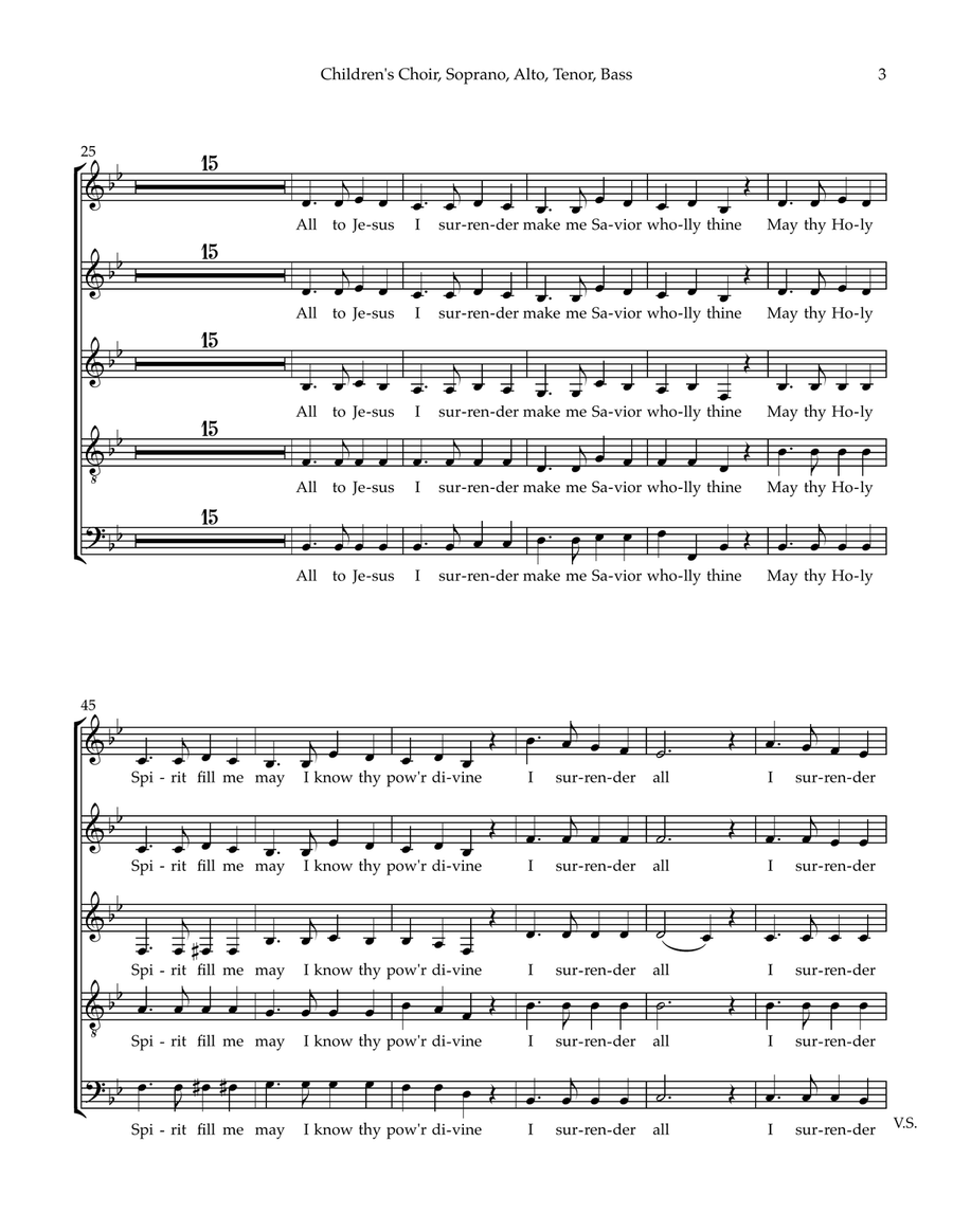 I Surrender All I Surrender All 4-Part scores gallery preview page 3