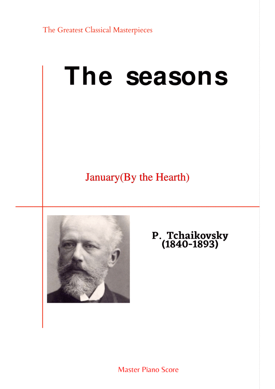 Tchaikovsky-January(By the Hearth)(Piano) Piano Solo scores gallery preview page 1