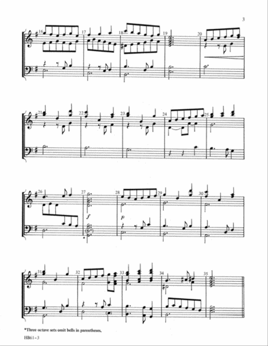 Rejoice and Be Glad - McCleary Handbell Choir scores gallery preview page 3