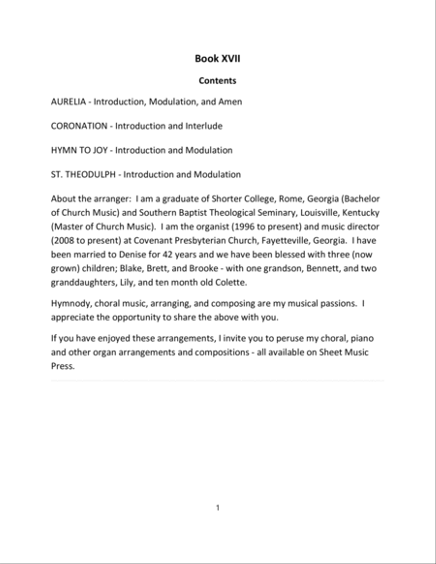 Hymn Introductions and Modulations - Book XVII Organ Solo scores gallery preview page 2