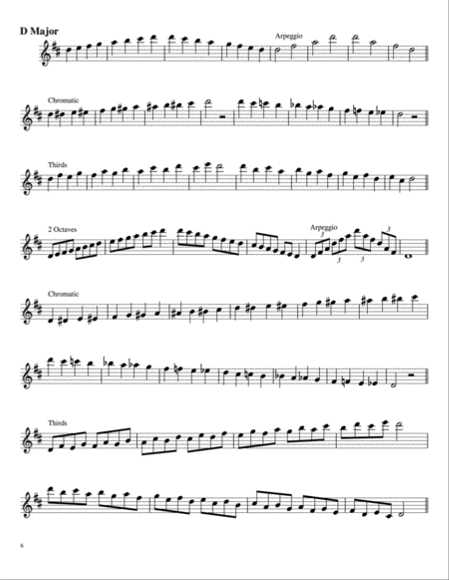 A major sales scale flute
