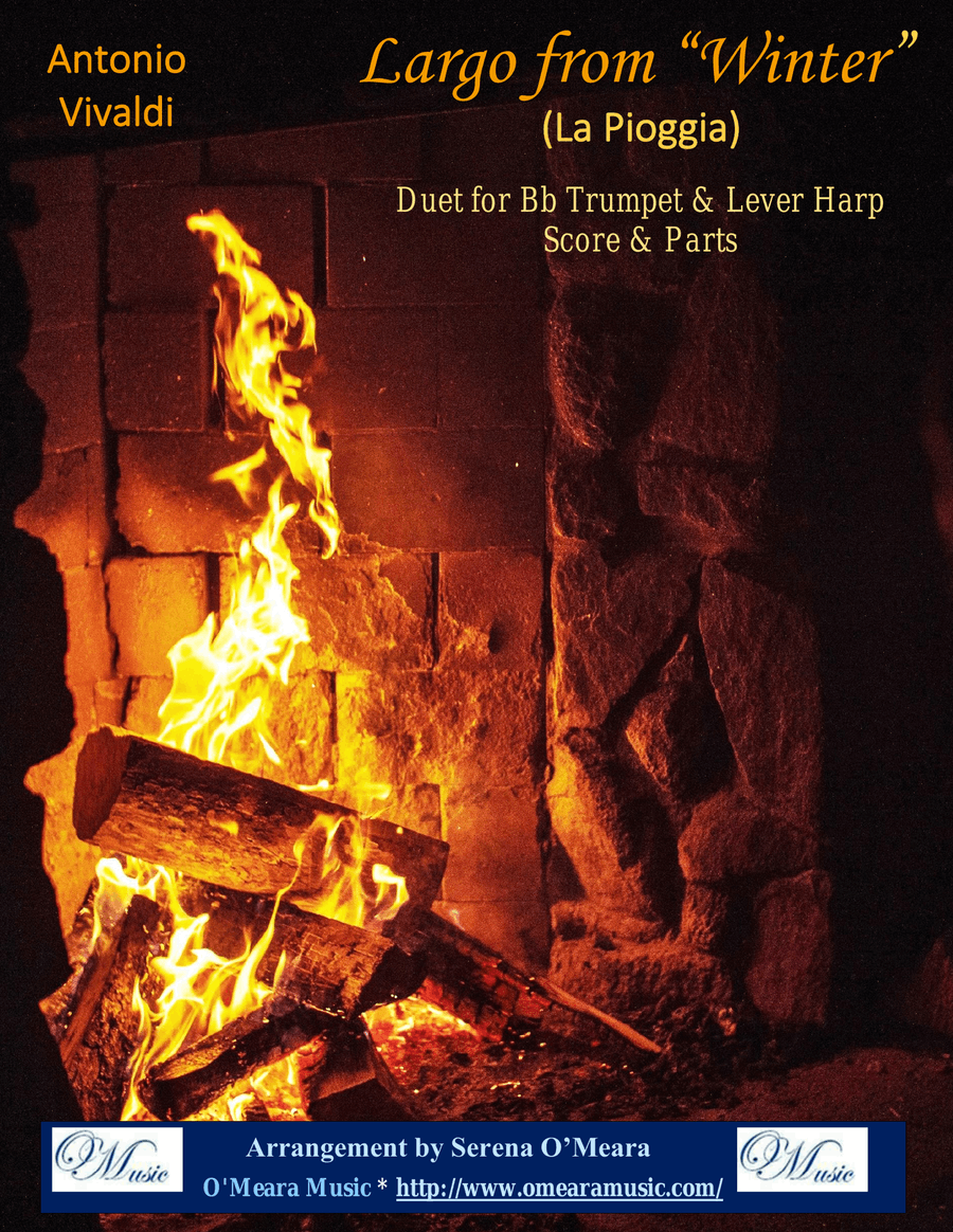 Largo from “Winter”, Duet for Bb Trumpet & Lever Harp Trumpet Duet scores gallery preview page 1