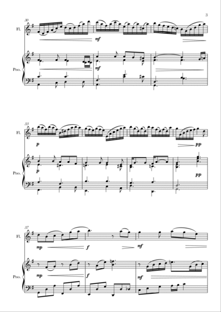 In the Garden (Hymn) Flute Solo scores gallery preview page 3