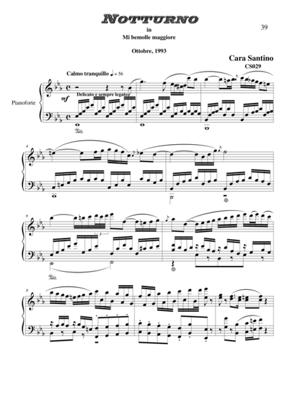 Nocturne in E flat major for piano image number null