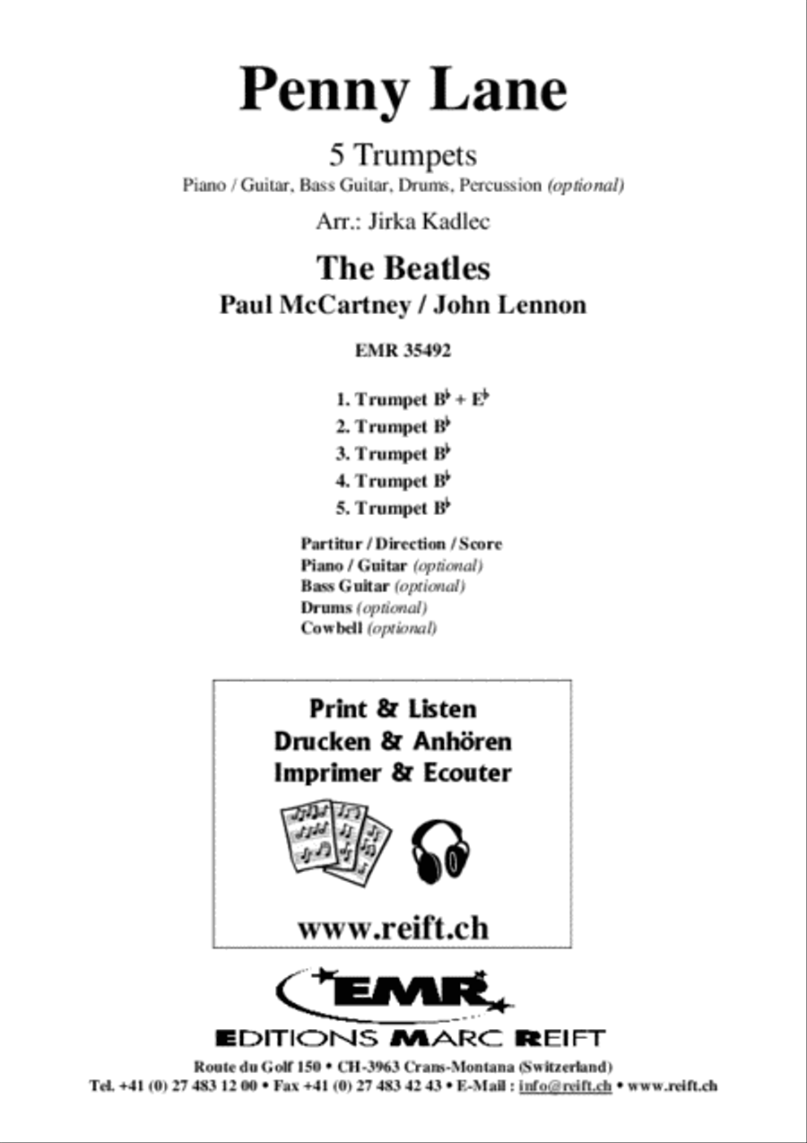 Penny Lane Trumpet scores gallery preview page 2