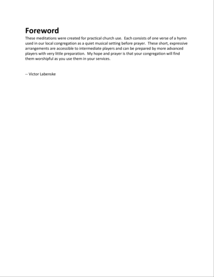 Prayer Meditations, Volume 1 String Quartet scores gallery preview page 2