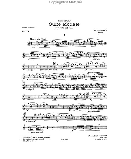 Suite Modale (Version for Flute and Piano)