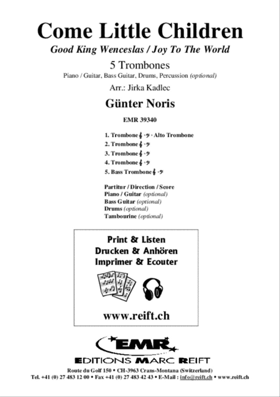 Come Little Children Trombone scores gallery preview page 2