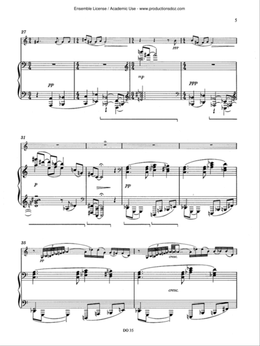 Nocturne op. 26 Nocturne op. 26 Clarinet Solo scores gallery preview page 5