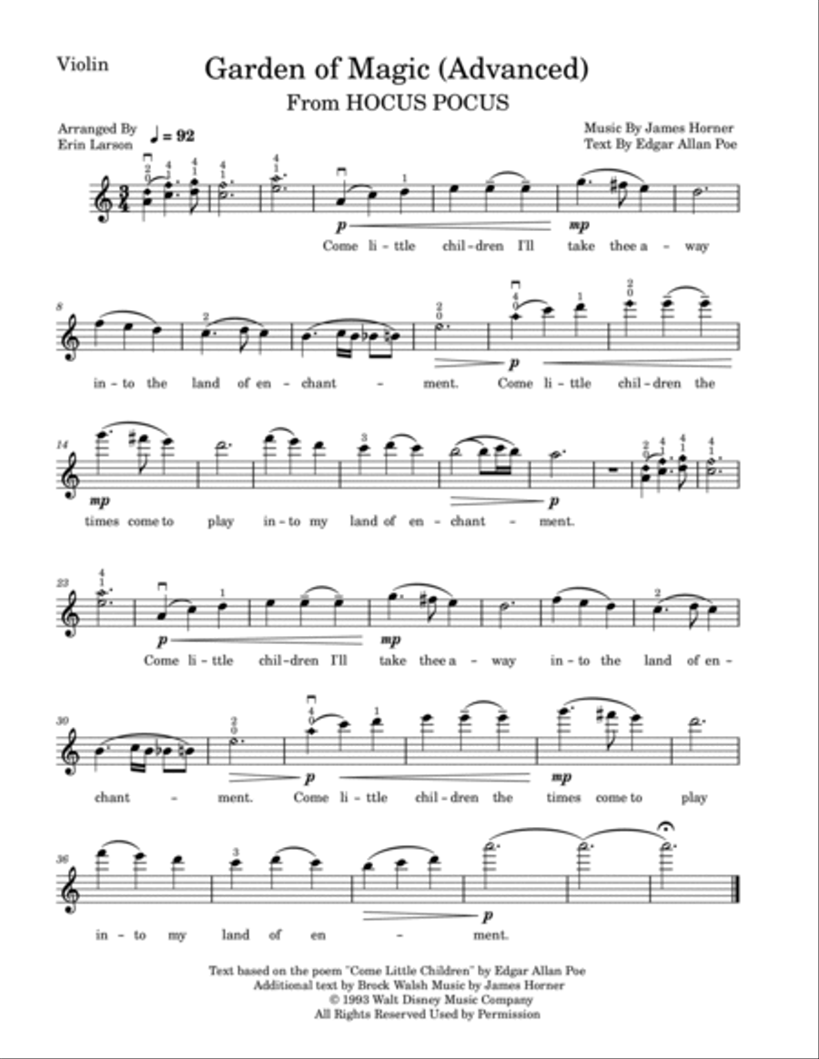 Garden Of Magic Garden Of Magic Violin Solo scores gallery preview page 2