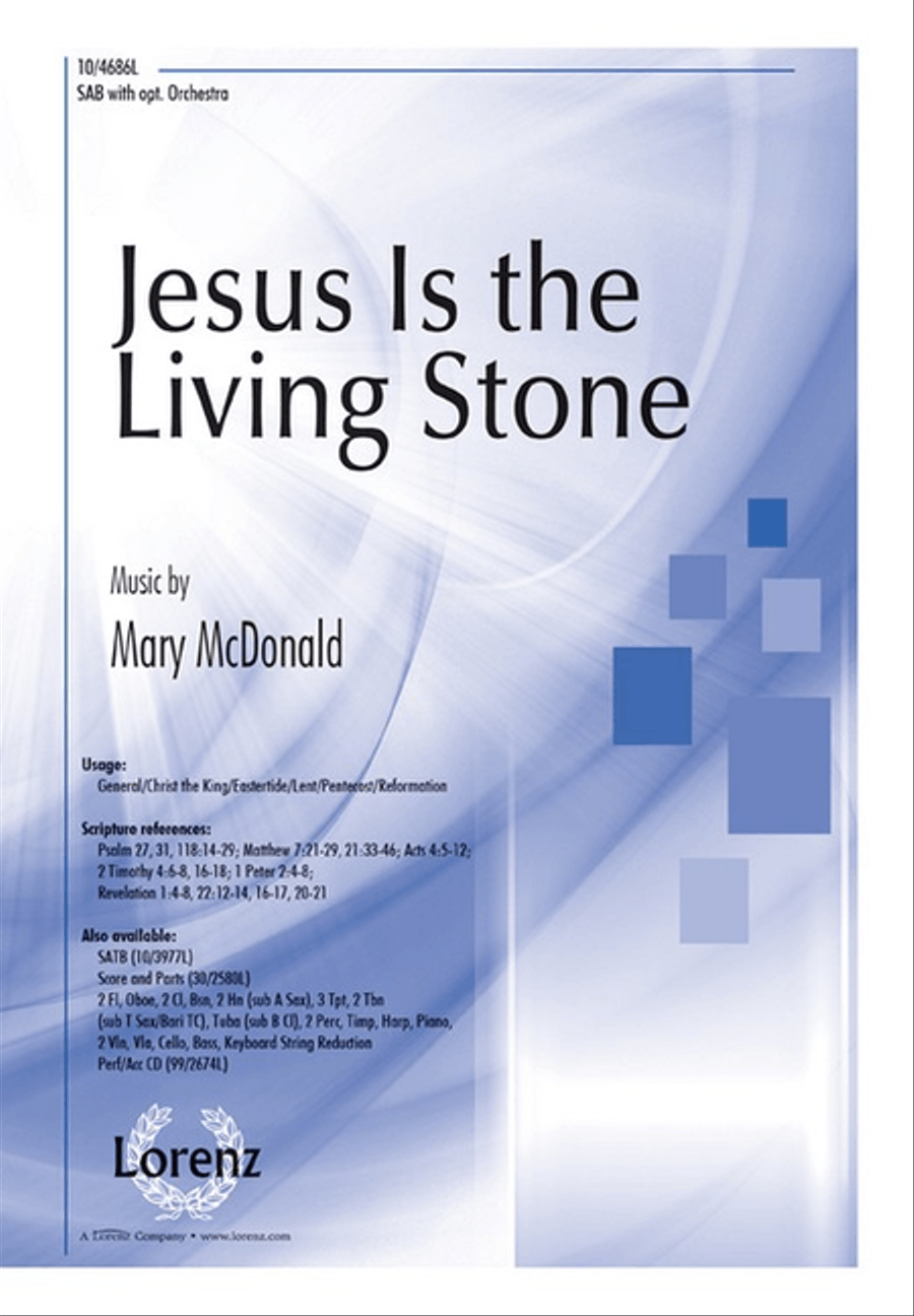 Jesus Is the Living Stone 3-Part scores gallery preview page 1