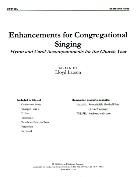 Enhancements for Congregational Singing - Brass and Perc. Score and Parts