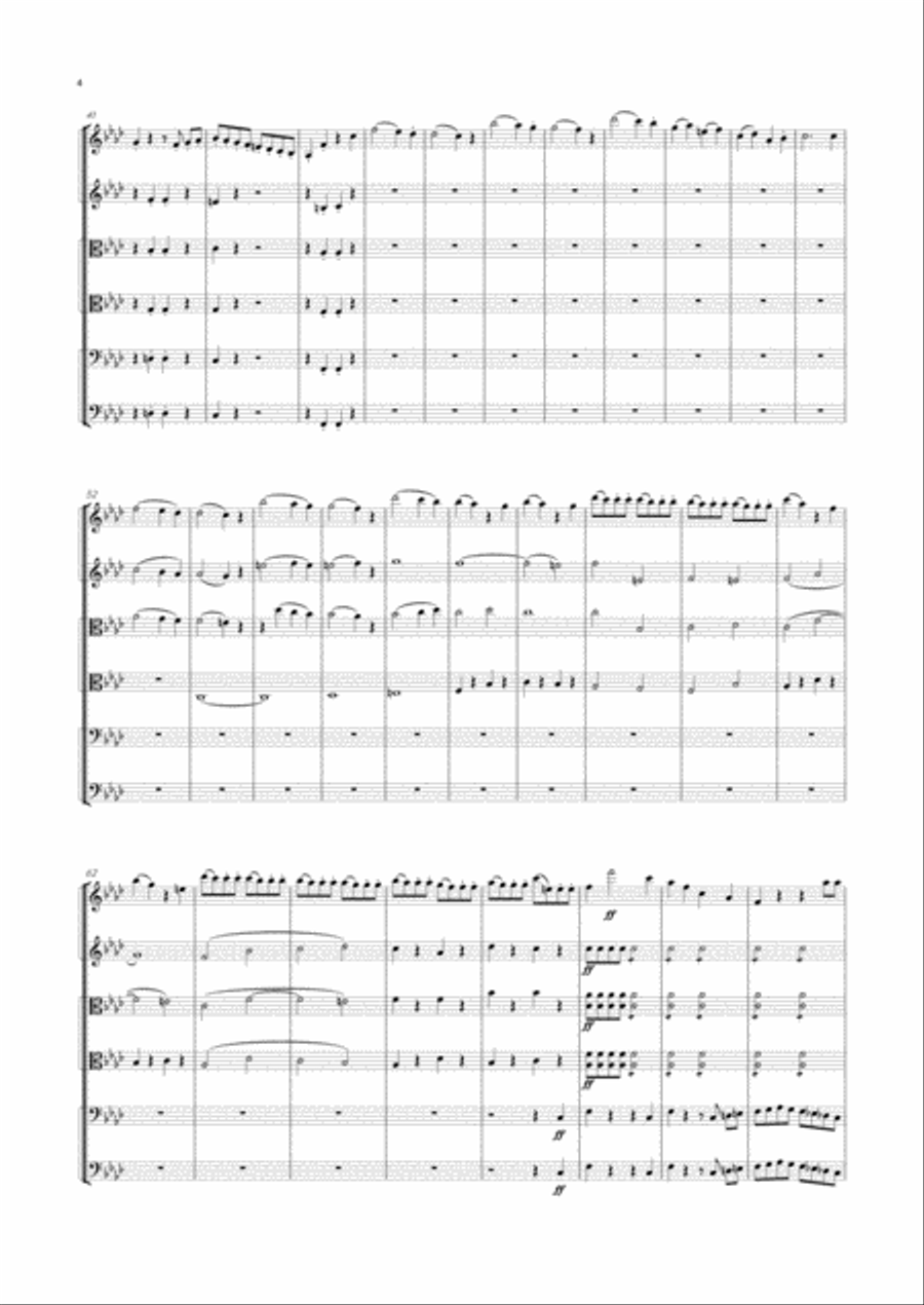 Mendelssohn - String Symphony No.11 in F major, MWV N 11 String Orchestra scores gallery preview page 4