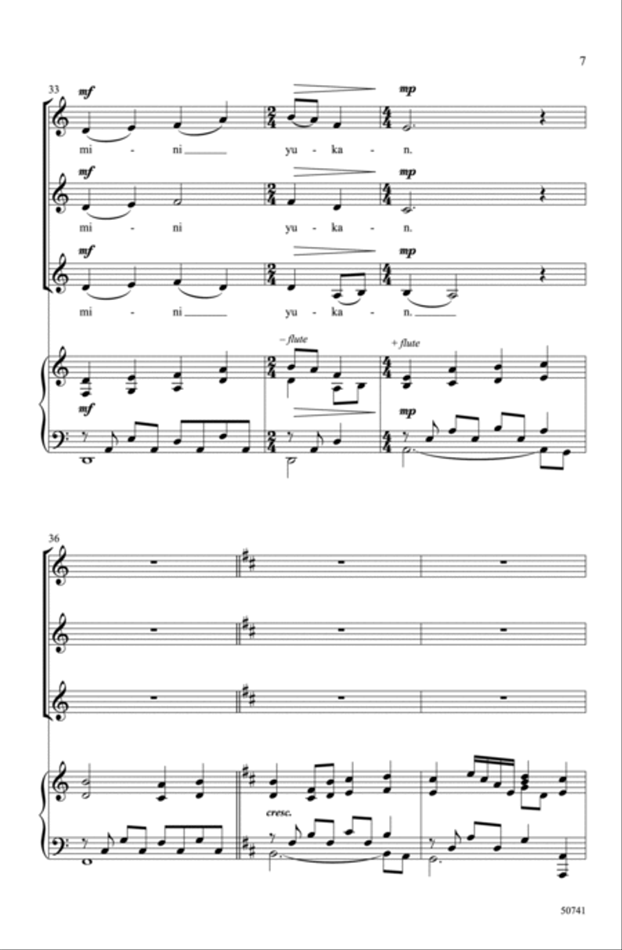 Sakura Sakura Choir scores gallery preview page 6