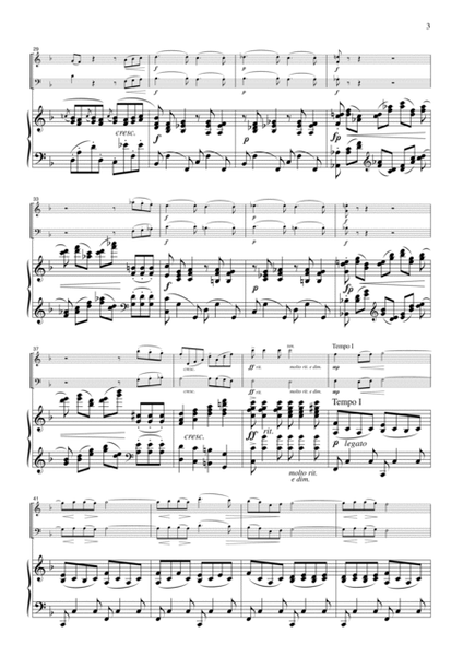 Chopin Chanson De L'adieu (Etude Op.10, No.3), for piano trio, PC101