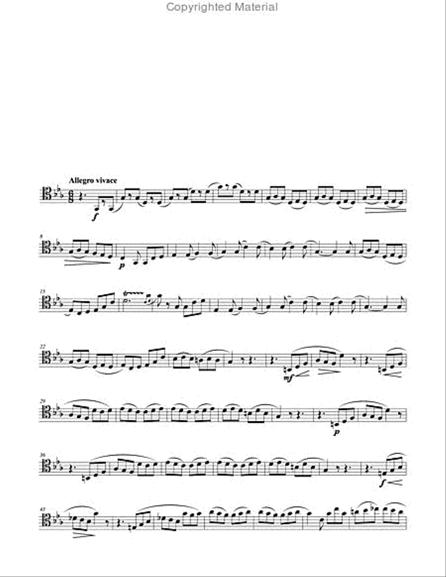 Intermezzo and Tarantella for Trombone & Piano Piano Accompaniment scores gallery preview page 3