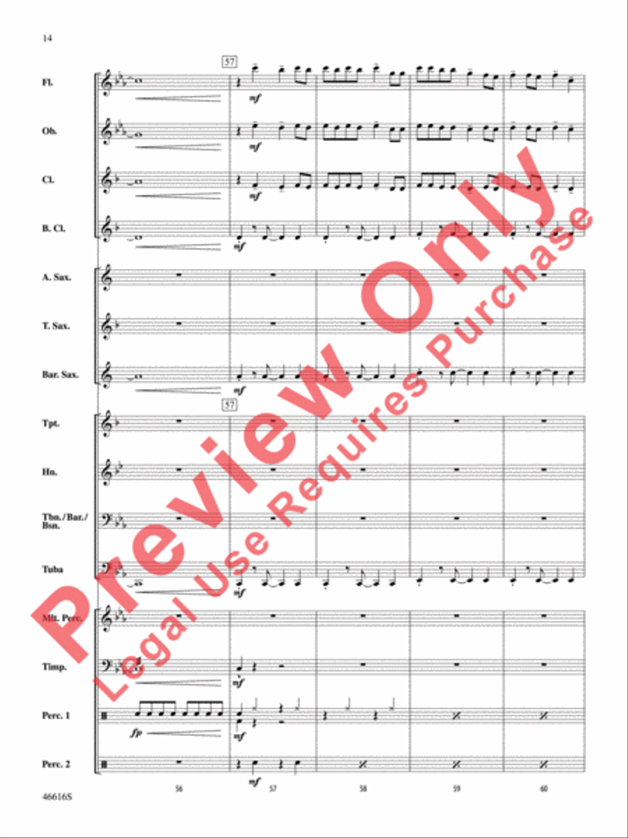 Feel It Still Feel It Still Concert Band scores gallery preview page 15