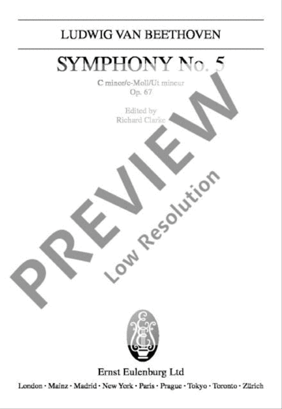 Symphony No. 5 C minor Orchestra scores gallery preview page 2