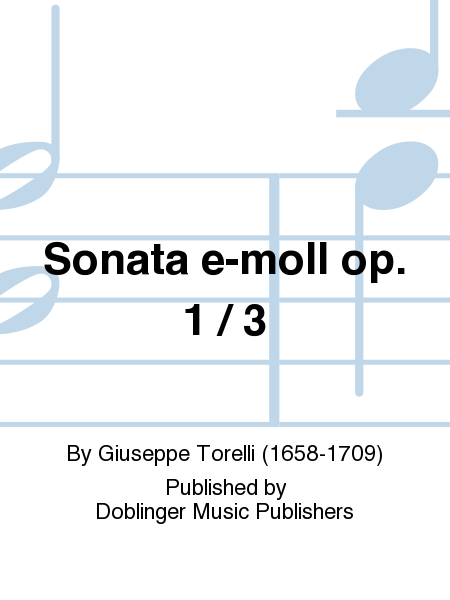 Sonata e-moll op. 1 / 3