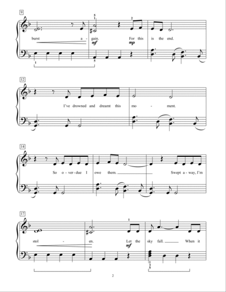 Skyfall Piano Method scores gallery preview page 2