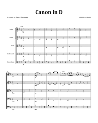 Canon by Pachelbel - String Quintet