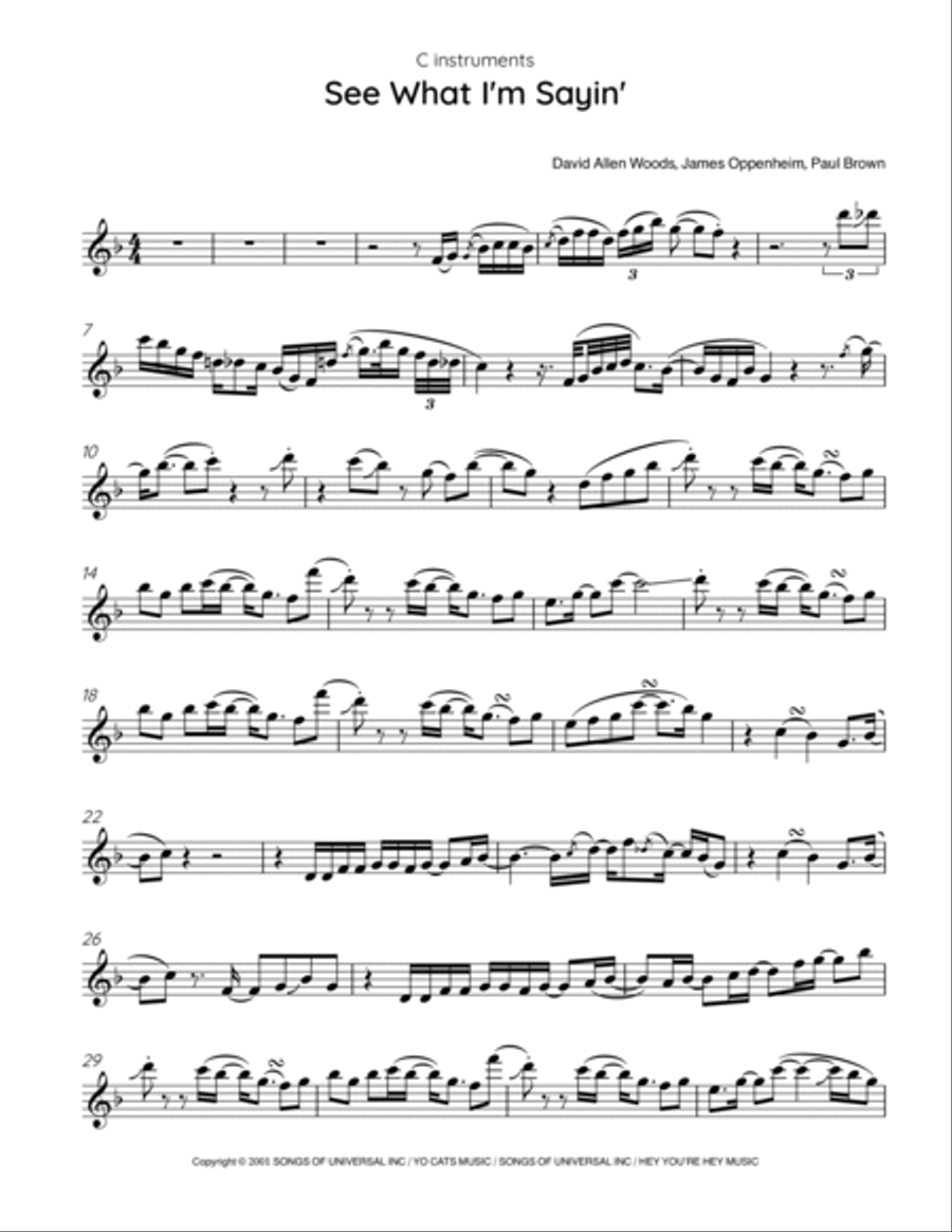See What I'm Sayin'? Small Ensemble scores gallery preview page 2