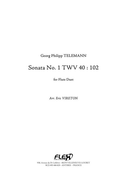 Sonata No. 1 TWV 40 : 102 image number null