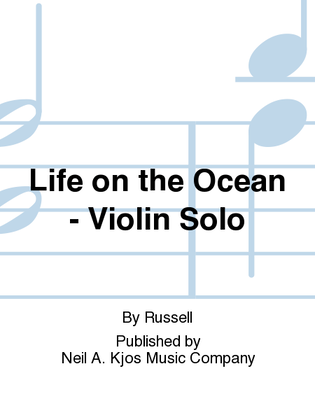 Book cover for Life on the Ocean - Violin Solo