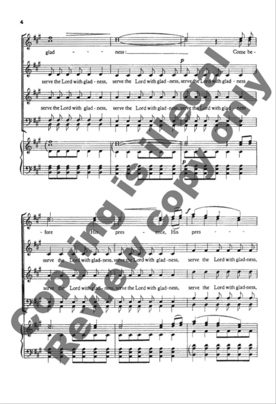 Make a Joyful Noise Unto the Lord 4-Part scores gallery preview page 17