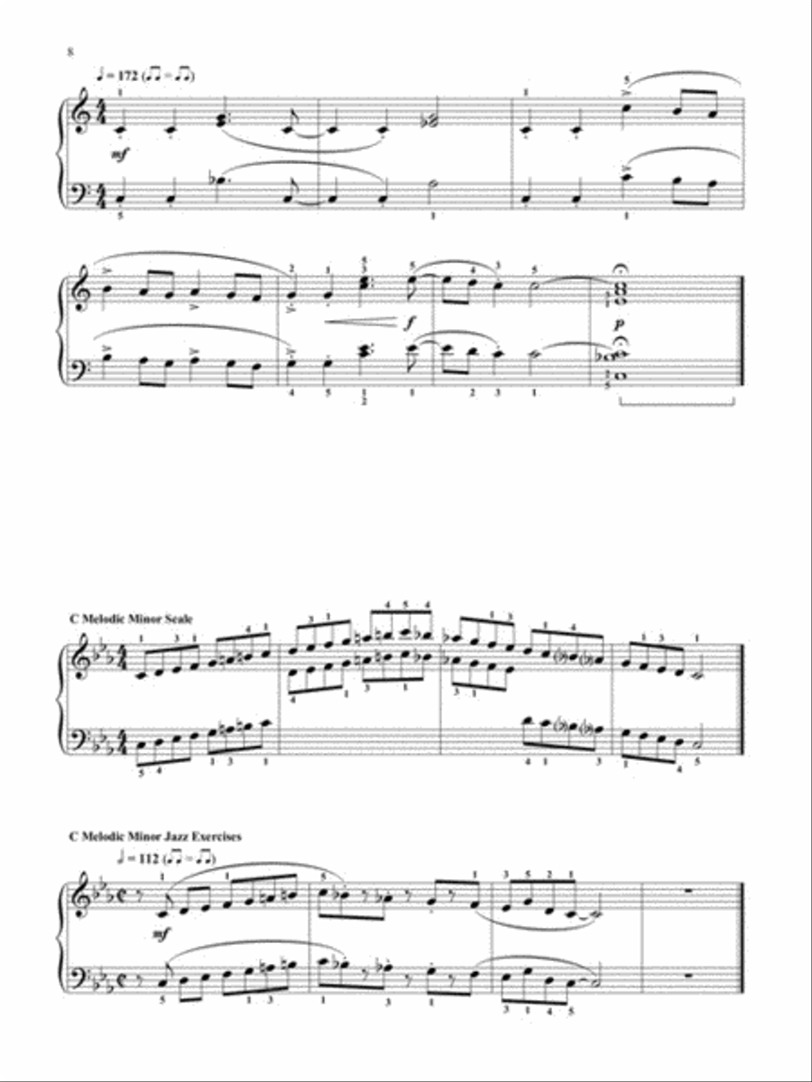 Jazz Piano Scales and Exercises Piano Method scores gallery preview page 5