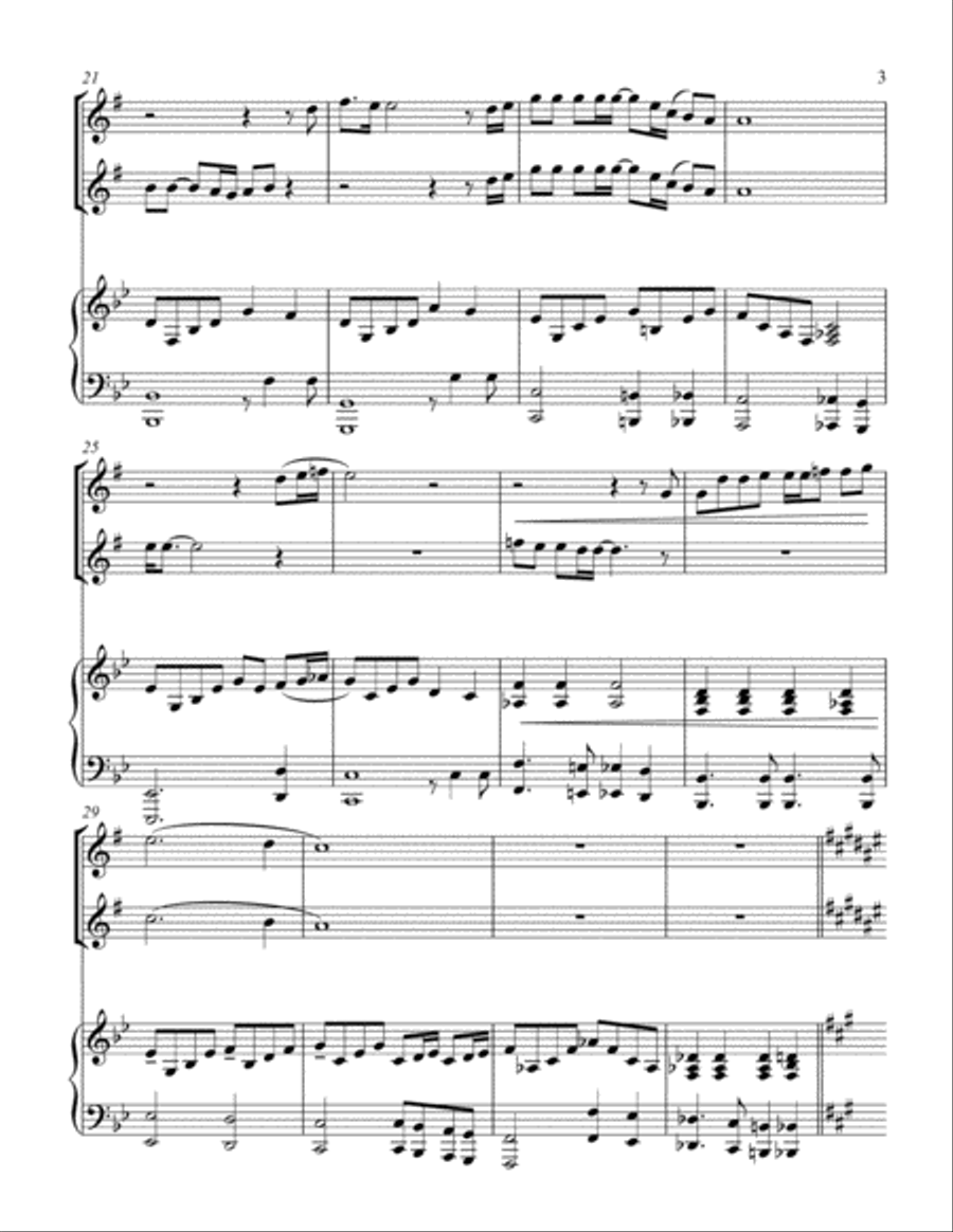 Bohemian Rhapsody Woodwind Duet scores gallery preview page 4