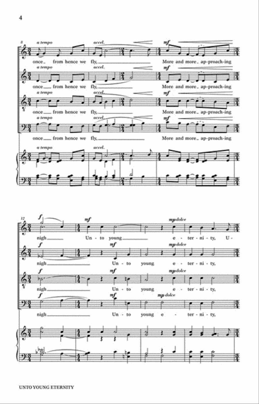 Unto Young Eternity Unto Young Eternity 4-Part scores gallery preview page 3