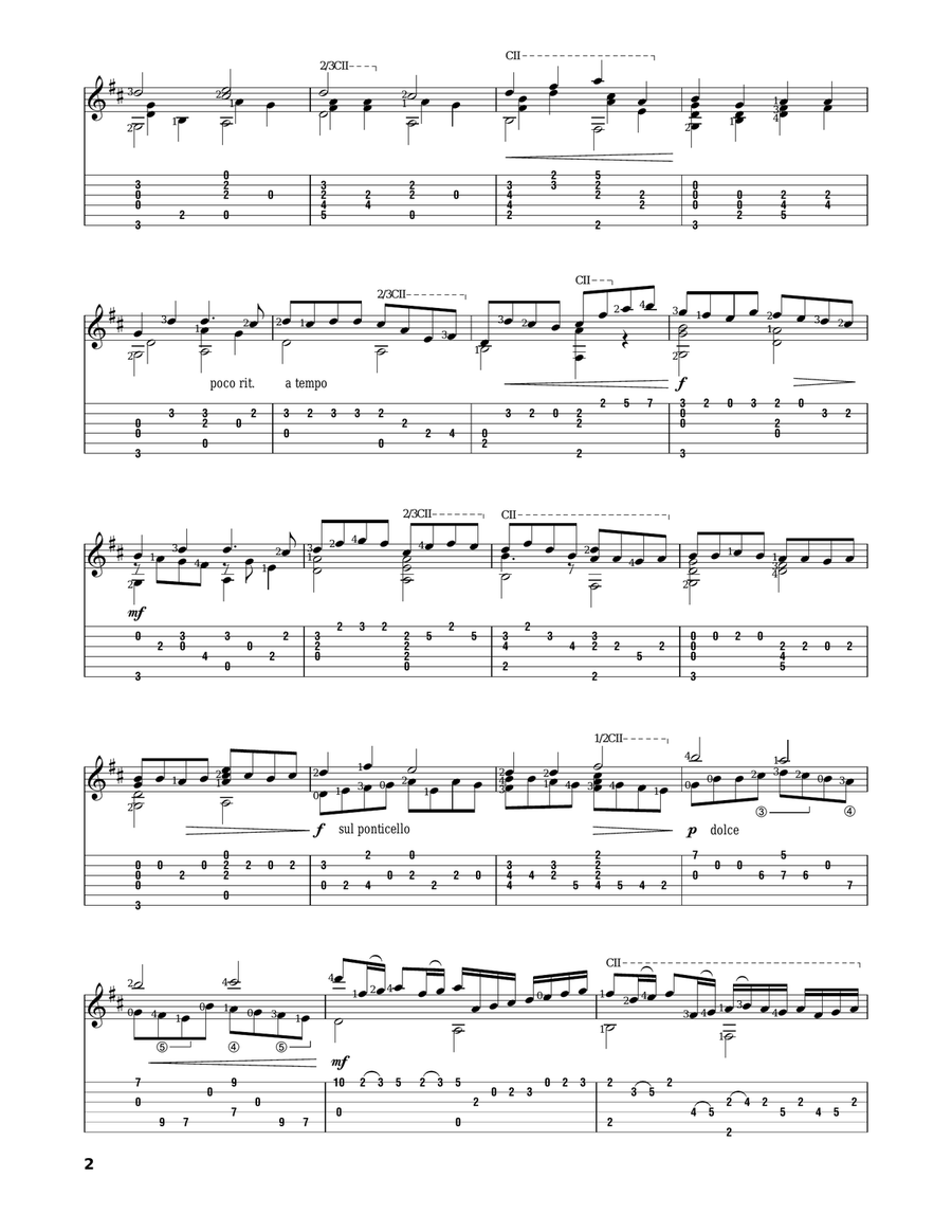 Canon In D Acoustic Guitar scores gallery preview page 2