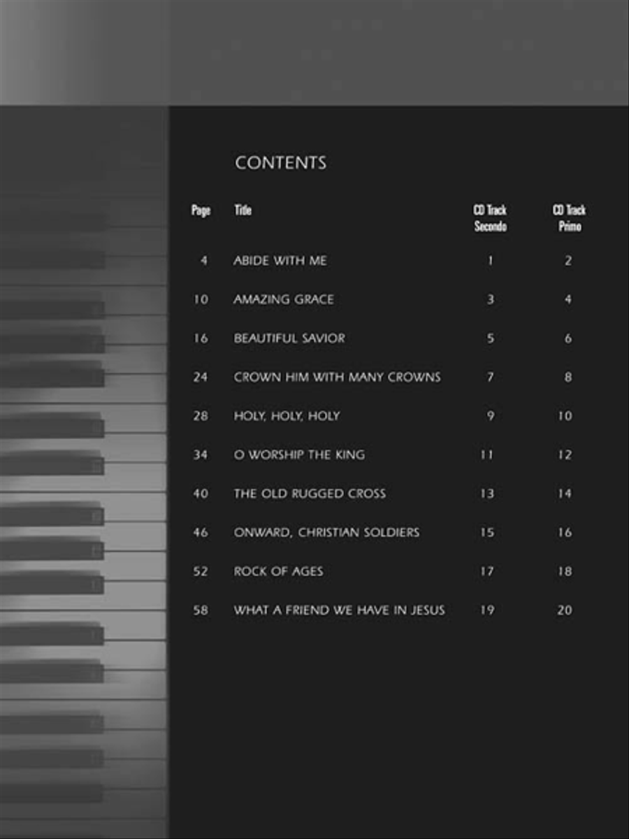 Hymns 1 Piano, 4-Hands scores gallery preview page 2