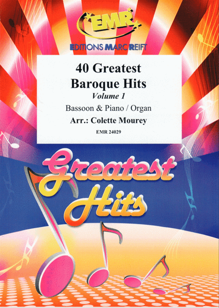 40 Greatest Baroque Hits Volume 1 Bassoon Solo scores gallery preview page 1