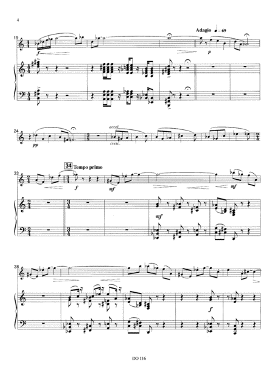 Concerto pour trompette, opus 43 (réduction de piano) Piano Solo scores gallery preview page 4