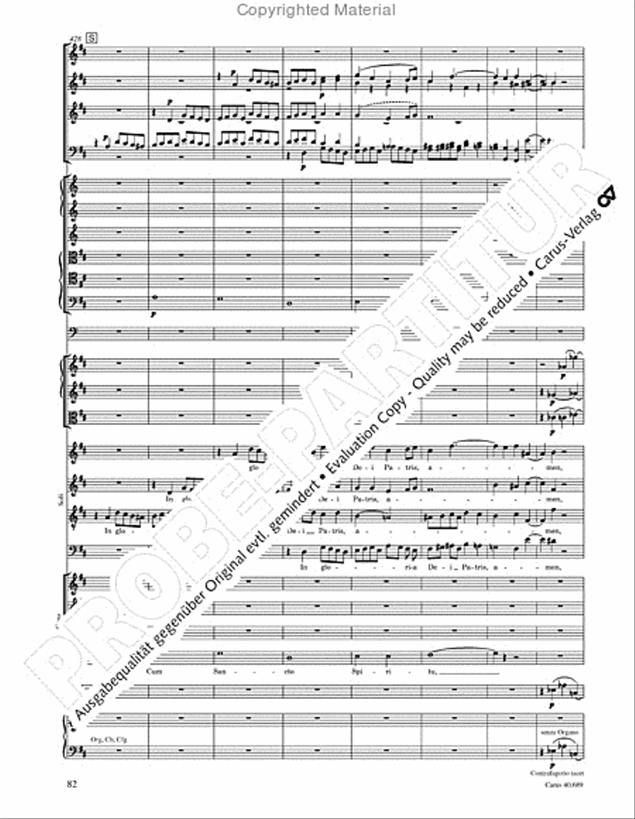 Missa solemnis Missa solemnis 4-Part scores gallery preview page 98
