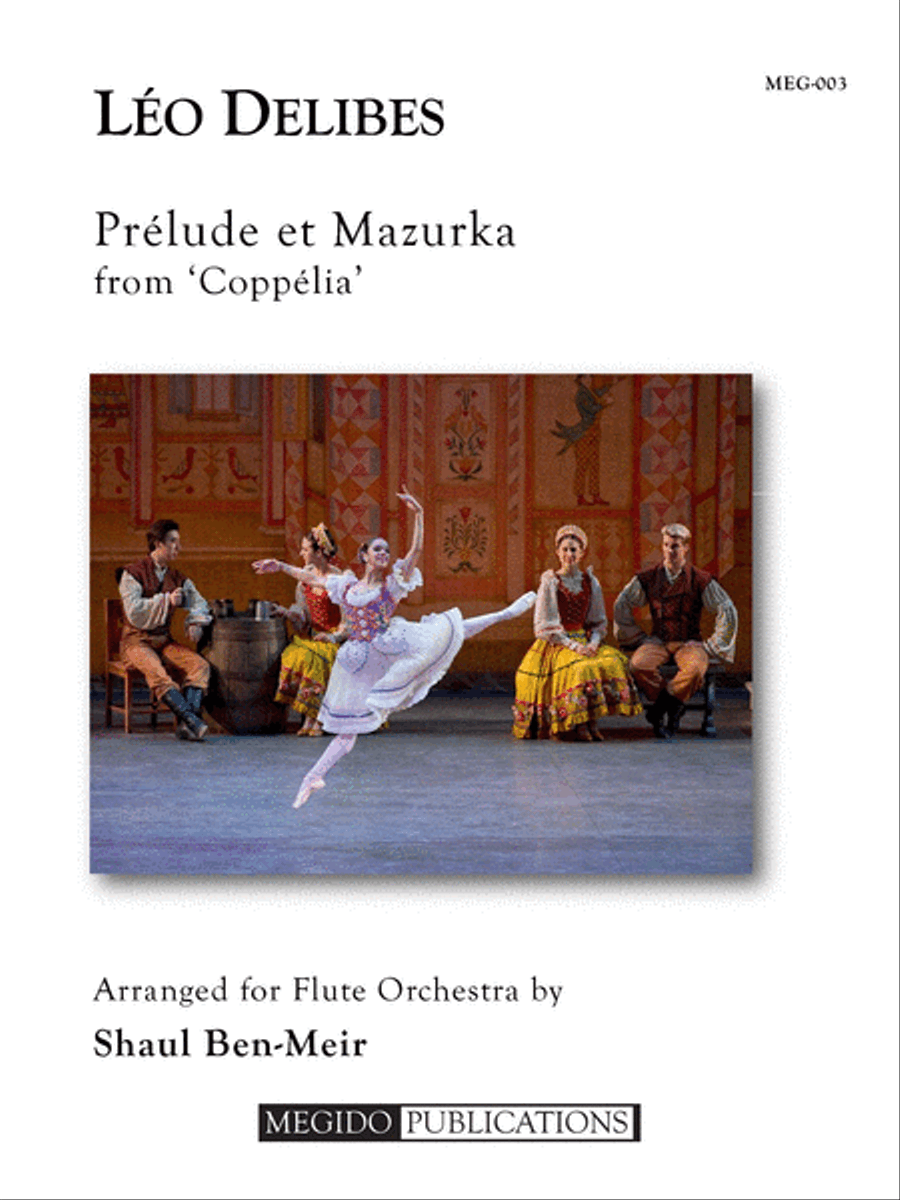 Prelude and Mazurka from Coppelia for Flute Orchestra Flute Choir scores gallery preview page 1