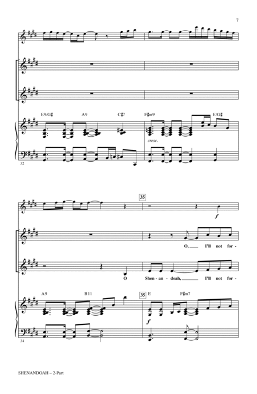 Shenandoah Shenandoah 2-Part scores gallery preview page 6