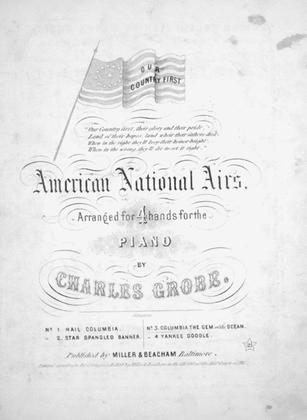 Book cover for American National Airs. Columbia, Gem of the Ocean