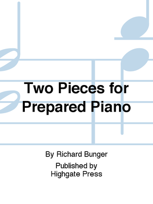 Book cover for Two Pieces for Prepared Piano