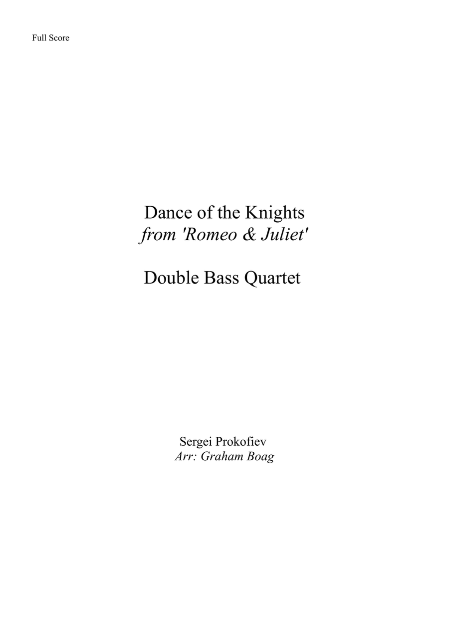 Dance Of The Knights Double Bass scores gallery preview page 1
