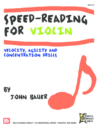 Book cover for Speed-Reading for Violin