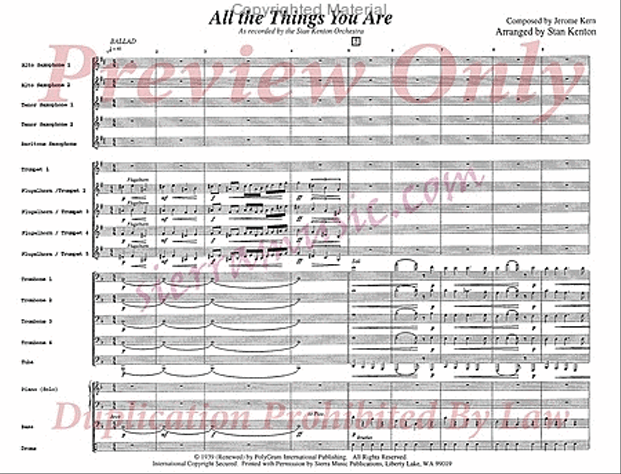 All The Things You Are Jazz Ensemble scores gallery preview page 2