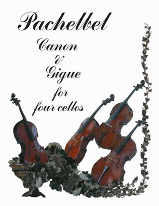 Book cover for Canon and Gigue for Four Cellos