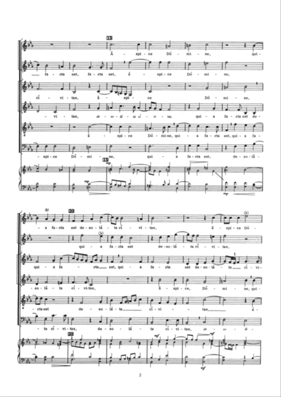 Aspice Domine Aspice Domine 4-Part scores gallery preview page 2