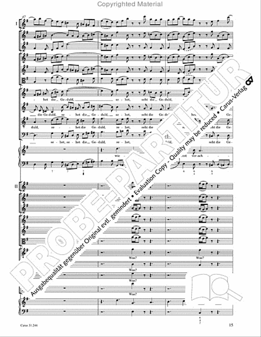 St. Matthew Passion (Matthaus-Passion) 4-Part scores gallery preview page 17