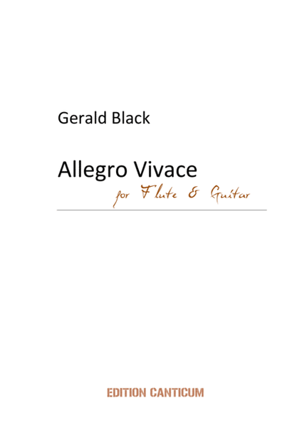 Allegro Vivace For Flute & Guitar image number null