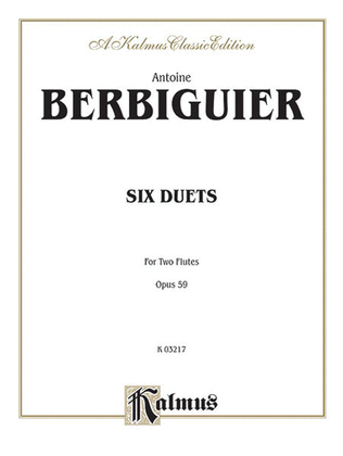 Book cover for Six Duets, Op. 59